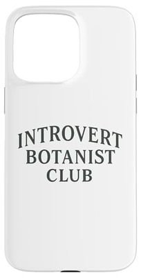 Introvert Botanist Club Vintage Funny Plant Lover Aesthetic Case for iPhone 15 Pro Max