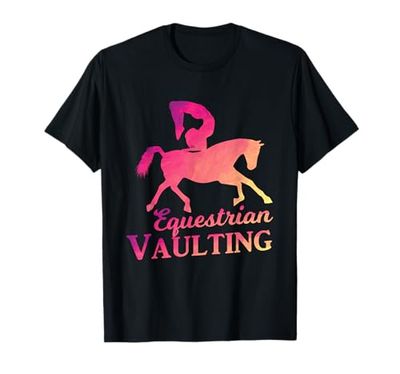 Volteggio Cavallo Equestre Acrobazia Equitazione Regalo Maglietta