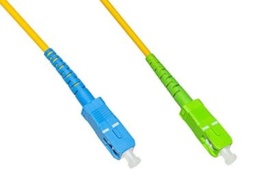 LINK LKSCUSCAS905 Fiberoptik Sc-kabel APC Sc UPC Singlemode Simplex, Gul, 5 m