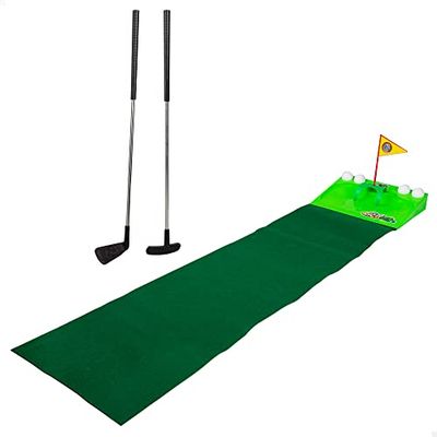 COLORBABY 49992 - CB Sports Juegos de Golf para niños, Mini Golf Contiene 8 Piezas: Palos de Golf, 4 Pelotas y Alfombra, Juegos Deportivos, Juegos de Deportes, Juegos de Exterior, Juego Golf niños