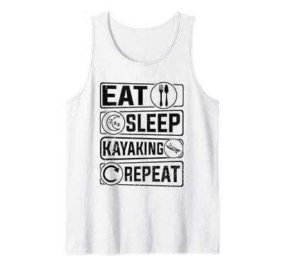 Mangiare Dormire Kayak Repeat - Sport acquatici Kayak Kayaker Canotta