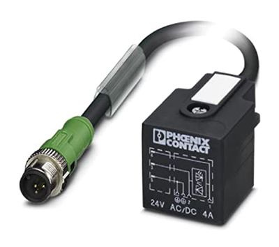 Phoenix 1434918 – Cavo sac-3p-ms/3,0-pur/a-1l-zsco Nero 3 M