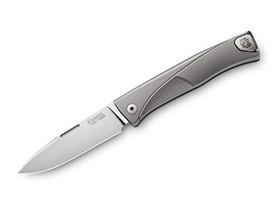 LionSteel Thrill Titanium Grey Zakmes voor volwassenen, uniseks, grijs, 18 cm