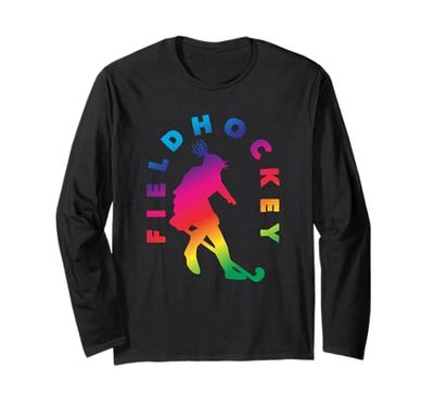 Giocatore di hockey su prato Vibrant Silhouette Maglia a Manica