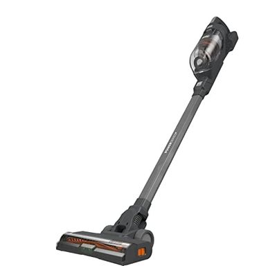 Black & Decker BHFEA520J-QW, 2in1 18V 2Ah Lithium bezemstofzuiger. 2 snelheden, 40 min autonomie, geïntegreerd filter en 500 ml tank,Meerkleurig