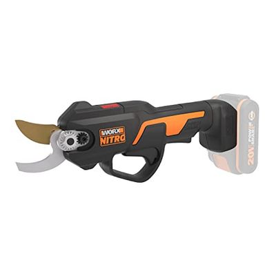 WORX Tijera de poda NITRO 18 V (20 V Max) | PowerShare | Motor sin escobillas |Cuchillas de alta resistencia, capacidad de corte 25 mm | WG330E.9 | Interruptor de seguridad