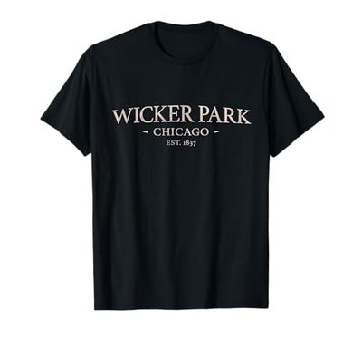 Wicker Park Chicago - Simple Wicker Park CHI IL Maglietta