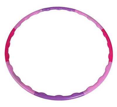 Simba 107402271 Hoelahoep, banden om in elkaar te steken, 8 delen, roze en roze, 80 cm diameter, sportbanden, gymnastiekbanden, fitness