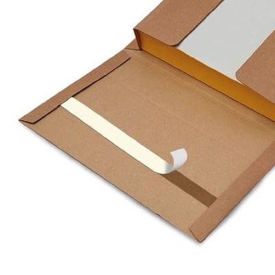 Blasetti Caja para Envío de Libros - Book Box L, embalaje en cartón microondulado color avana, paquete de 20 unidades, ideal para enviar libros en formato C4