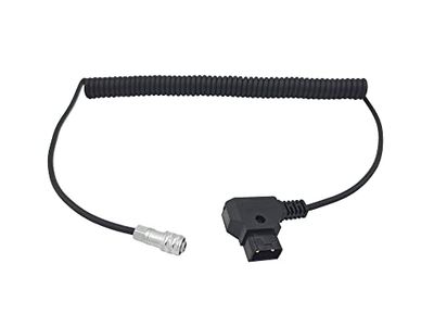 BMPCC D-kraan naar 4K 6K Pro voedingskabel geschikt voor Blackmagic Pocket Cinema Camera 4K en Gold Mount V Mount Batterij, Weipu SF6 2-pins vrouwelijk naar P Tap, 18" - 59" lengte
