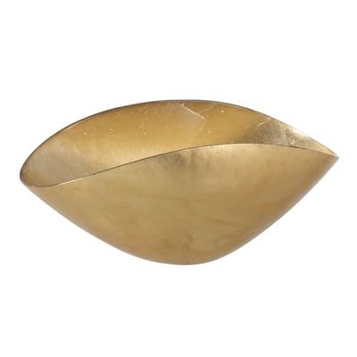 BigBuy Home Centrotavola Dorato, Cristallo, 17 x 37 x 17 cm
