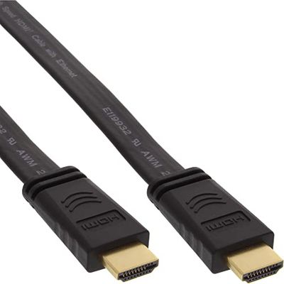 InLine 12312 Cavo con Ethernet 19Pin Type-A, Nero