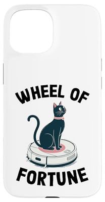 Wheel Of Fortune Cat Joke Robot Vacuum Cleaner Cat Case for iPhone 15