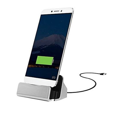 LICHONGGUI For Galaxy S8 y S8 / LG G6 / Huawei P10 y P10 Plus/Xiaomi Mi 6 y MAX 2 y Otros teléfonos Inteligentes (Color : Silver)