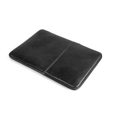 MegaGear Funda de Piel auténtica con Cremallera para MacBook - Delgada, Protectora y Elegante - Compatible con MacBook Air/Pro de 13/14" y 15/16"