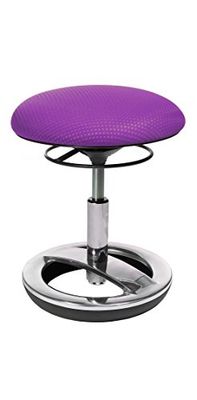 Topstar Sitness SU89BR0 – Tabouret Rond pour Enfant, avec Pied en Aluminium Poli et Housse en Tissu