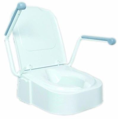 NRS Healthcare Verhoogde toiletbril met armleuningen