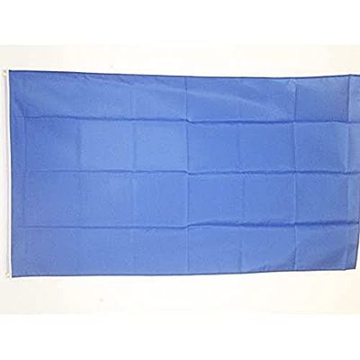AZ FLAG - Drapeau Unicolore Bleu - 150x90 cm - Drapeau De Couleur Bleue 100% Polyester Avec Oeillets Métalliques Intégrés - Pavillon 110 g