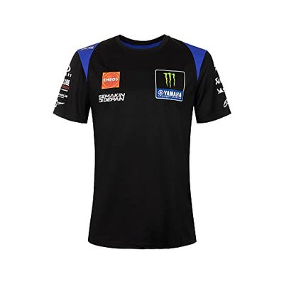 VR46 Camisetas Replica Yamaha Monster Team,Hombre,XXXL,Negro