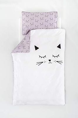 Träumeland TT18202 beddengoed knuffelkat 100/135 + 40/60, meerkleurig