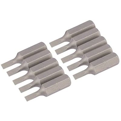 Draper 64024 3mm 1/4" Hex Plain Slot Insert Bit 25mm Lang (10 Stuk)