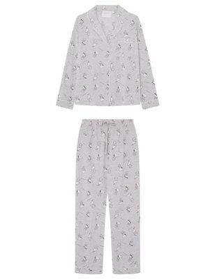 women'secret Pyjamas, Kvinna, Tryck Grå, XL, Grått tryck, XL