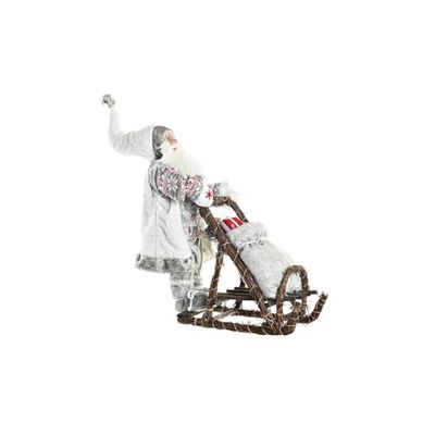 Madera Polyester Figure, 42 x 22 x 48 cm, Trineo Gris