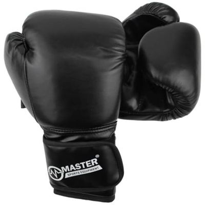 MASTER bokshandschoenen volwassenen TG10 punchinghandschoenen, zwart, 10 oz