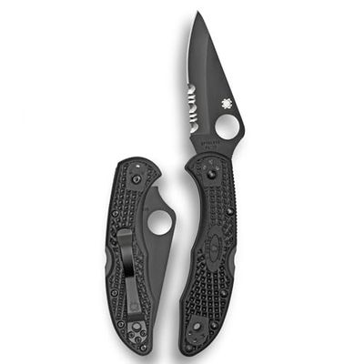 Spyderco, Vouwmes, Delica 4 Lockback Black, lengte gesloten: 10,8 cm, type: Lockback