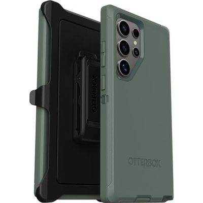 OtterBox Samsung Galaxy S24 Ultra Defender Series hoesje - Forest Ranger (groen), robuust en duurzaam, met poortbescherming, inclusief holster clip standaard
