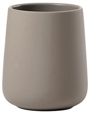 Zone Denmark Nova One - Bicchiere per spazzolino da denti in ceramica con rivestimento soft touch, diametro 8 cm, altezza 10 cm