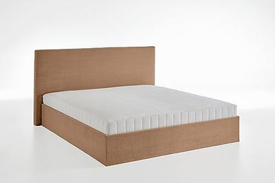 Atlantic Home Collection Melody Cadre de Lit, 140 x 200 cm, avec Matelas à Ressorts Ensachés 7 Zones, Coffre et Sommier à Lattes