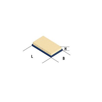 RATIOPARTS 170-390 Filtre à air plat 64 x 67 x 1,8 mm