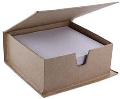 La Fourmi Memo Box met 200 papieren vellen 130x130x60mm, Bruin, standart