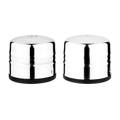 Olympia Jumbo Salt and Pepper Shaker Set Made of Stainless Steel 60x70mm