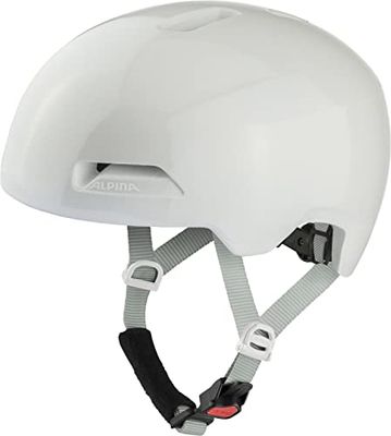 ALPINA Unisex - Volwassenen, HAARLEM Fietshelm, white gloss, 52-57 cm