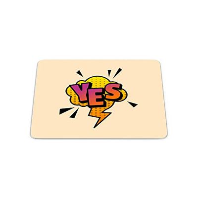 Bonamaison, Pop Art Digital Print Rectangle Mouse Mat, Non-slip Base, Office and Home, Size: 22x18cm