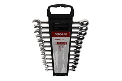 GEDORE red Conjunto de chaves combinadas com anel de catraca, conjunto de 12 peças, largura da chave 8 - 19 mm, planas, chaves, R07105012