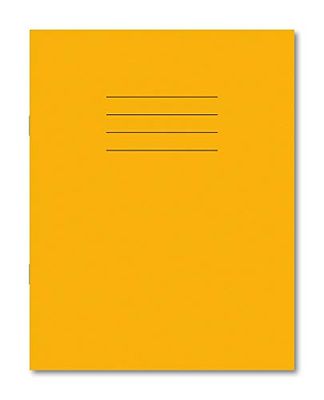 Hamelin 8 x 6.5-Inch 8 mm Ruled and Margin 48 Pages Exercise Book - Yellow (Pack of 100)