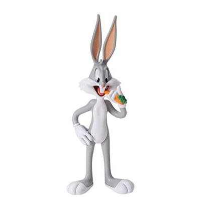The Noble Collection Looney Tunes Mini Bendyfigs Bugs Bunny - 14,5 cm (5,75 tum) ädla leksaker miniatyr böjbar figur möjliga dockfigurer