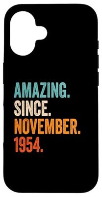 Amazing Since November 1954 Case for iPhone 16