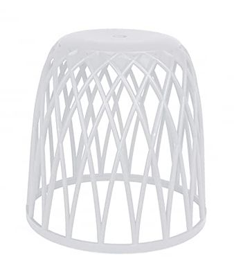 WENKO Coffre à linge et Tabouret de salle de bains Omio blanc - Tabouret, pouf, tabouret de séjour Capacité: 38 l, Polypropylène, 43.5 x 43.5 x 43.5 cm, Blanc