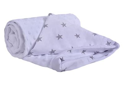Medi Partners Couverture Bébés 100% Coton 75x100cm pour Enfant Minky Multifonctionnel Bilatéral Doux et Melleux pour Landaus