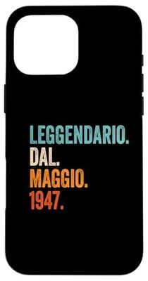 Leggendario Dal Maggio 1947 Custodia per iPhone 16 Pro Max