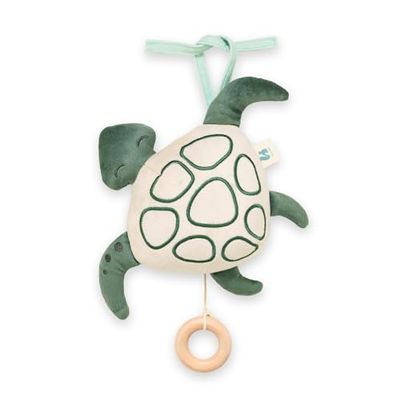 hauck Peluche Musical Bebe Cuddle N Sleep à Accrocher, Doudou avec Boite a Musique Amovible avec Berceuse de Brahms (Durée 2min) - Tortue