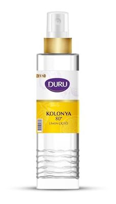 Duru Lemon Cologne Spray Pump Bottle - Refreshing Citrus Scent, Long-Lasting Fragrance, Ideal for Daily Use and Travel, 150 ml