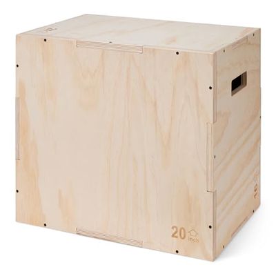 Amazon Basics - Caja pilométrica de salto para gimnasio en casa, 61 x 50.8 x 40.6 cm