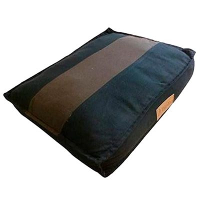 Ellie-Bo hondenbed, gestreept, 122 cm, maat XXL, zwart/bruin