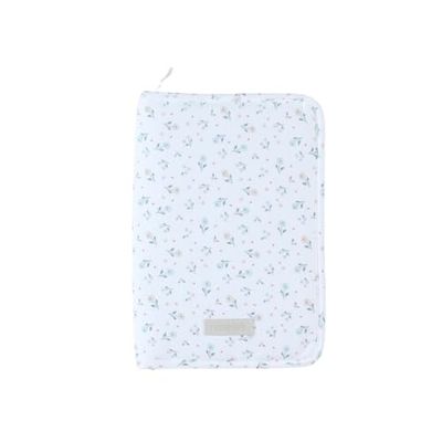 Noukie's - Protège Carnet de Santé Romance - Jersey - Motif à Fleurs