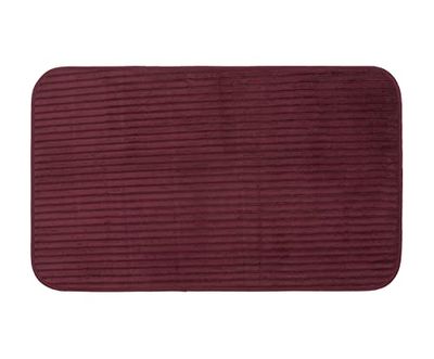 Gözze - Non-Slip Soft Bath Mat, 100% Polyester, 50 x 70 cm - Blackberry